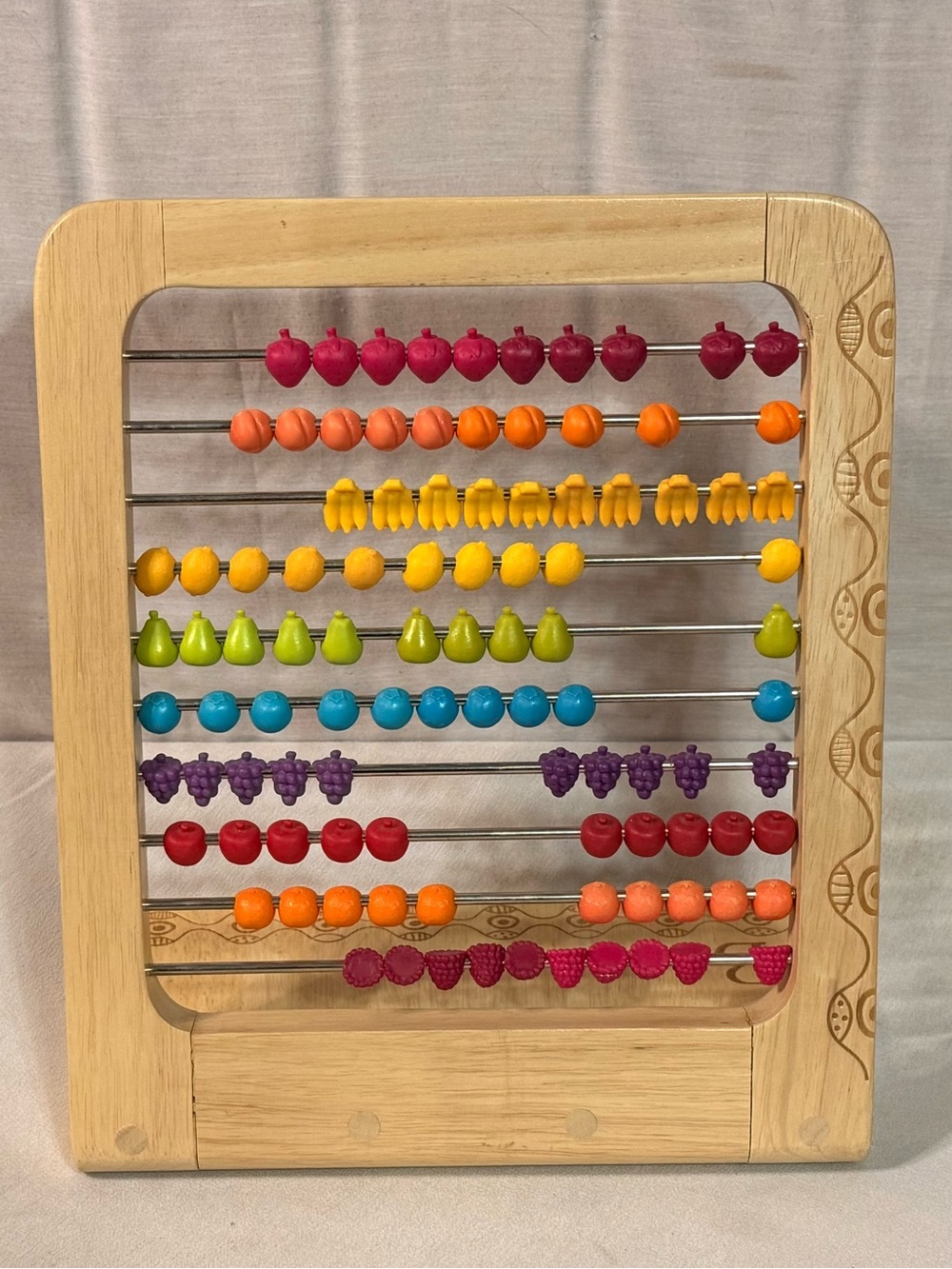 Toys Wooden Fruit Abacus Counting Educational Learning Toy